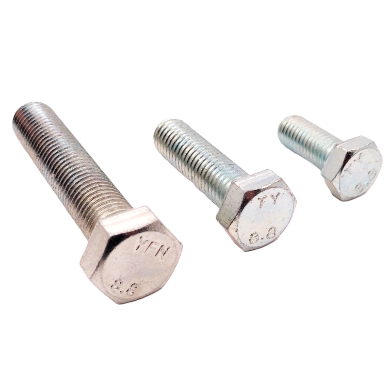 Hex head bolt with full thread for you, zinc-plated class 8.8 steel, DIN 933