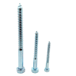 DIN 571 Zinc-Plated Wood Screw with Hex Head - Reliable Fastener