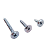 Mounting screws with flat head and galvanized