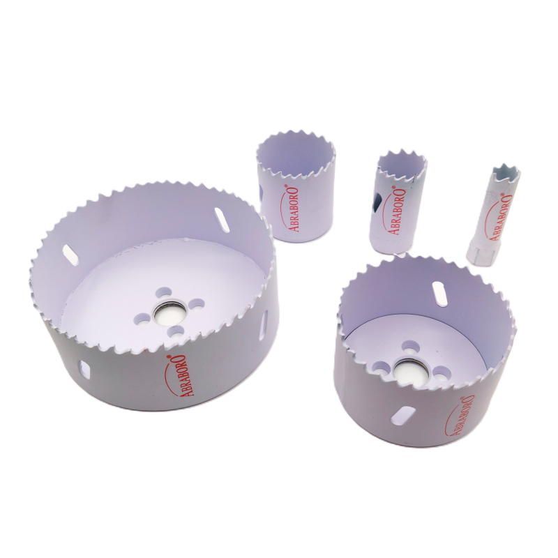 Bimetāla caurumzāģis HSS-Co ar kombinētiem zobiem 4–6 TPI, 38 mm dziļums, metālam un kokam, ABRABORO