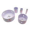 Bimetāla caurumzāģis HSS-Co ar kombinētiem zobiem 4–6 TPI, 38 mm dziļums, metālam un kokam, ABRABORO