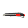Snap-off utility knife with 18 mm segmented blade, aluminum body, retract mechanism, ABRABORO