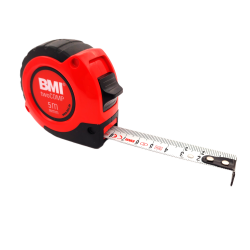 Measuring tape , steel blade, two-component shockproof housing, BMI 5m