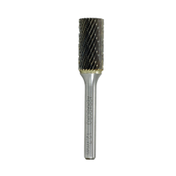 Volframa karbīda rotācijas frēze, cilindriska forma ar spirālgriezumiem, 6 mm kāts, ABRABORO