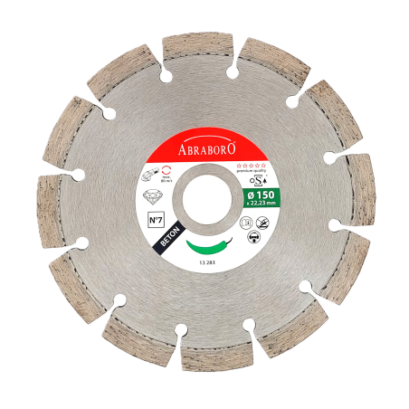 Dimanta griešanas disks mūrim un ķieģeļiem, 10 mm lāzersegmenti, ABRABORO Nr. 7