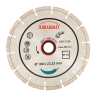Dimanta griešanas disks ķieģeļiem un betonam, segmentēta mala, 7–9 mm segmenti, ABRABORO,Nr. 16