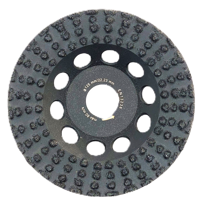 PCD slīpēšanas kauss pārklājumu un līmju noņemšanai, leņķa slīpmašīnām, ABRABORO Nr. 8