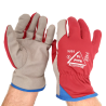 Work gloves, synthetic leather (Macrolite), with reinforced palm and fingers
