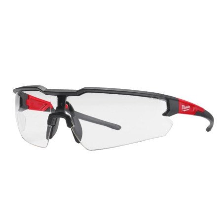 Milwaukee clear safety glasses with ergonomic arms and protective lenses for work environments
