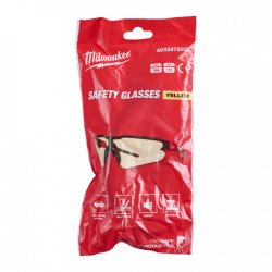 Milwaukee safety glasses clear, grey, yellow or tinted – EN certified, anti-fog, scratch-resistant