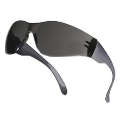 Tinted  safety glasses with built-in side protection