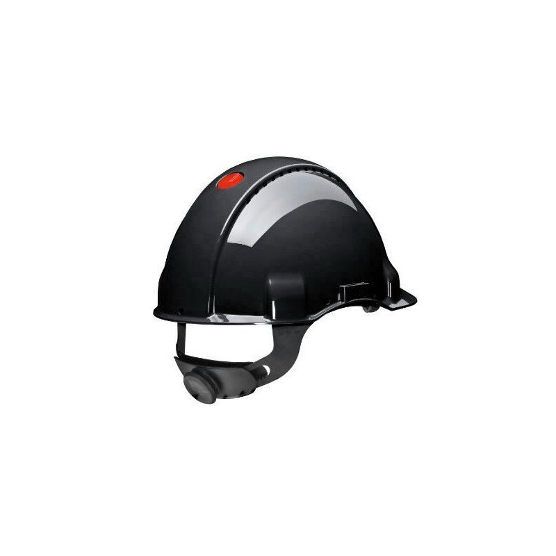 Melna 3M G3000 aizsargķivere ar ABS korpusu un UVICATOR pogu