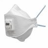 3M Aura 9322+ white FFP2 respirator with Cool Flow™ valve and foldable ergonomic design