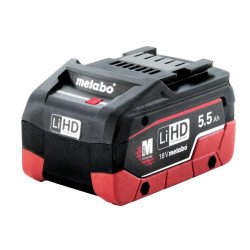 Metabo 18 V 5,5 Ah LiHD akumulators CAS 18 V bezvadu instrumentiem, skats no sāniem
