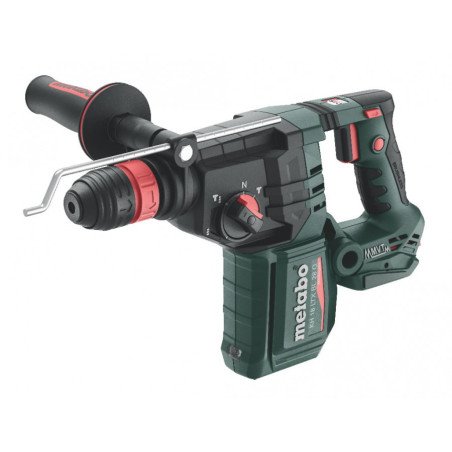 Metabo KH 18 LTX BL 28 Quick 18 V SDS-plus akumulatora perforators karkass ar sānu rokturi un dziļuma ierobežotāju