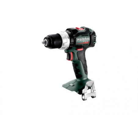 Metabo BS 18 LT BL 18 V bezoglīšu akumulatora urbis-skrūvgriezis karkass ar bezatslēgas patronu un jostas āķi, skats no sāniem