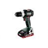 Metabo SB 18 LT BL 18V brushless cordless hammer drill with 4.0Ah LiHD battery and keyless chuck, side view