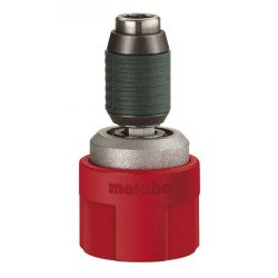 Metabo Quick keyless 1/4" bit holder for drill drivers with Metabo Quick change system, front view
