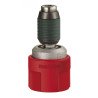 Metabo Quick keyless 1/4" bit holder for drill drivers with Metabo Quick change system, front view