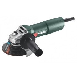 Metabo W 750-125 leņķa slīpmašīna ar 125 mm disku un sānu rokturi metāla griešanai