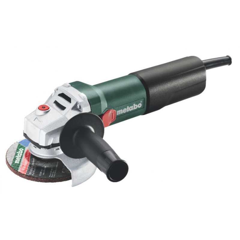 Metabo WQ 1100 leņķa slīpmašīna ar 125 mm disku un Metabo Quick ātro disku nomaiņu