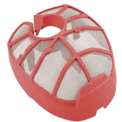 Metabo dust filter for angle grinder W12–WE19 with red plastic frame and metal mesh protection