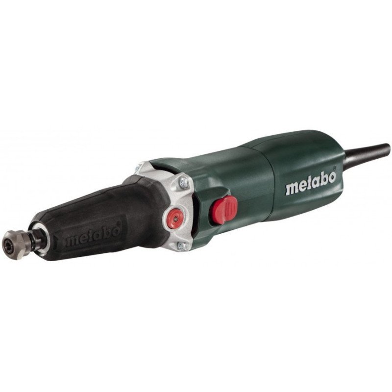 Metabo GE 710 Plus taisnā slīpmašīna ar garu slīpēšanas vārpstu, gumijas aizbāzni un 6 mm ietvaru