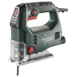 Metabo STEB 65 Quick jigsaw with bow handle, clear guard and carry case for cutting wood and metal