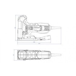 Metabo STE 100 Quick figūrzāģis 710 W – slaids korpuss, VC elektronika, Quick asmens nomaiņa