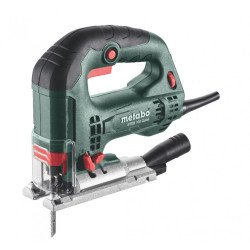 Metabo STEB 100 Quick jigsaw with bow handle, clear guard and extraction nozzle, supplied with case