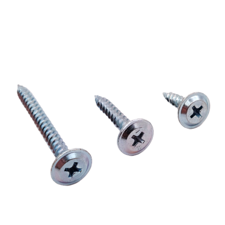 Mounting screws with flat head and galvanized