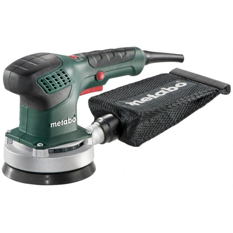 Metabo SXE 3125 ekscentriskā slīpmašīna ar 125 mm multi-hole disku un auduma putekļu maisu