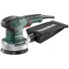 Metabo SXE 3125 125 mm random orbital sander with multi-hole pad and fabric dust bag