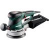 Metabo SXE 450 TurboTec ekscentriskā slīpmašīna ar 150 mm disku, auduma putekļu maisu un sānu rokturi