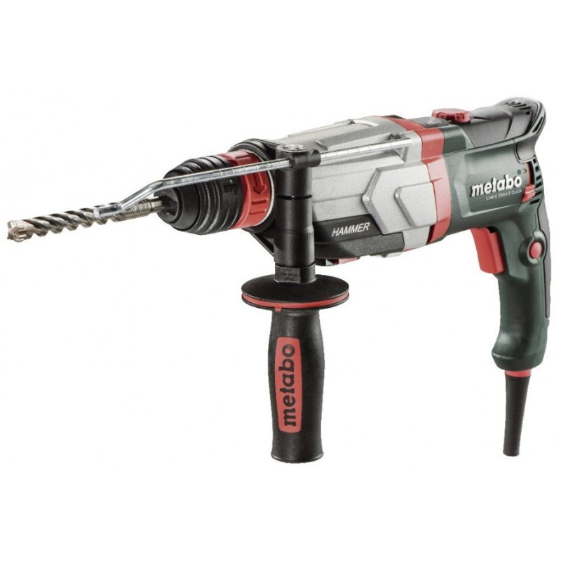 Metabo UHEV 2860-2 Quick SDS-plus daudzfunkcionāls perforators ar sānu rokturi un urbšanas dziļuma indikatoru