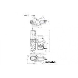 Магнитная дрель Metabo MAG 50 1200 W 50 mm