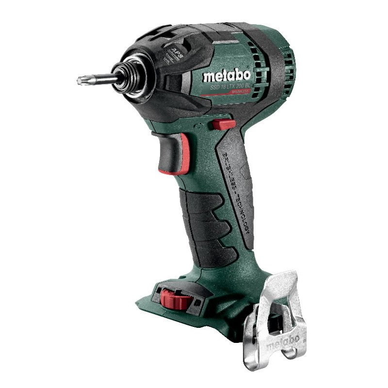 Metabo SSD 18 LTX 200 BL 18 V bezoglīšu akumulatora triecienskrūvgriezis ar 1/4" sešstūra iedobi un jostas āķi