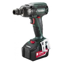 Metabo SSW 18 LTX 400 BL 18 V гайковерт 400 Nm – комплект 2×5.2 Ah, ASC 55, metaBOX 145