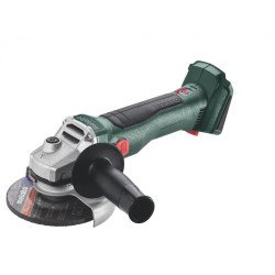 Metabo W 18 L BL 9-125 cordless 18 V brushless angle grinder with 125 mm disc and side handle, bare tool