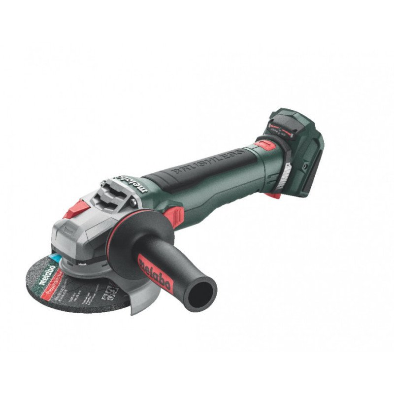 Metabo WB 18 LT BL 11-125 Quick akumulatora leņķa slīpmašīna ar 125 mm disku un M-Quick ātro disku maiņu