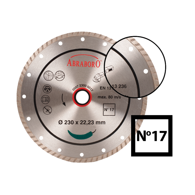 Dimanta  disks flīzēm un celtniecības materiāliem  Nr. 17, ražotāja attēls