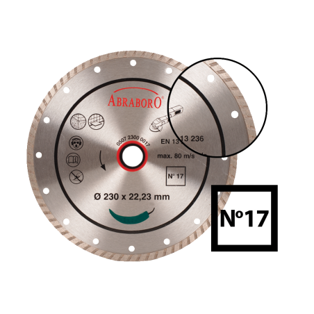 Dimanta  disks flīzēm un celtniecības materiāliem  Nr. 17, ražotāja attēls