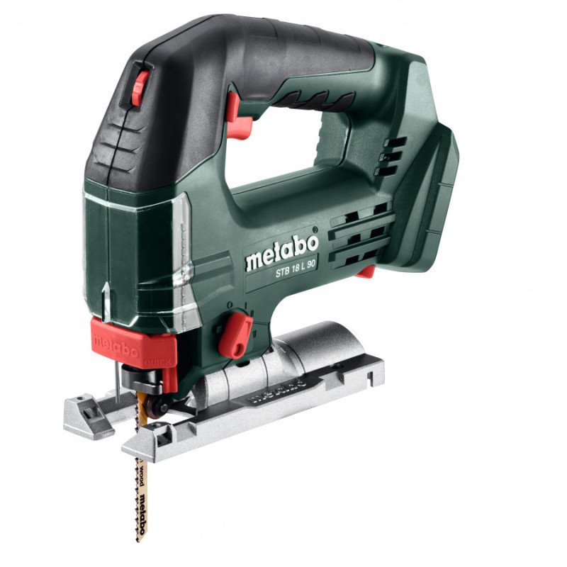Metabo STB 18 L 90 akumulatora figūrzāģis karkass metaBOX 145 L ar LED un ātro asmens nomaiņu