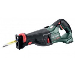 Metabo SSEP 18 LT BL akumulatora zobenzāģis karkass ar bezoglīšu motoru un 32 mm gājienu