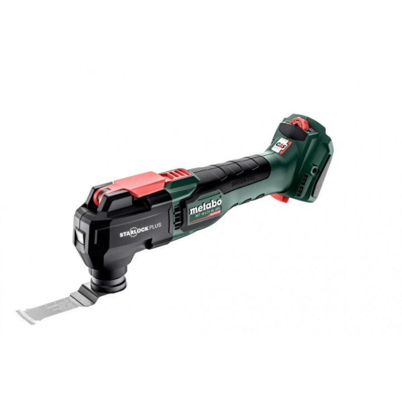 Metabo MT 18 LTX BL QSL akumulatora oscilējošais multi instruments StarlockPlus karkass ar Metabo Quick un LED