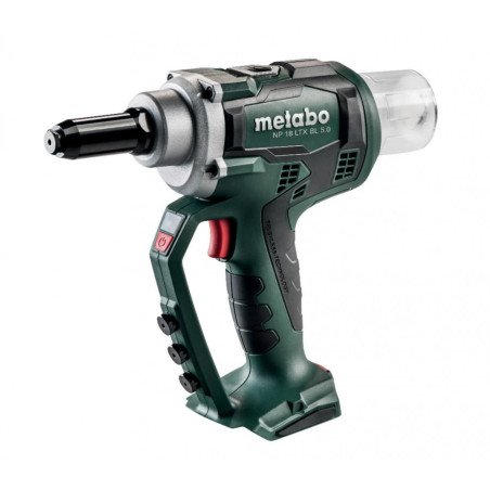 Metabo NP 18 LTX BL 5.0 cordless rivet gun bare tool metaBOX 145 L 10,000 N for 2.4-5.0 mm rivets