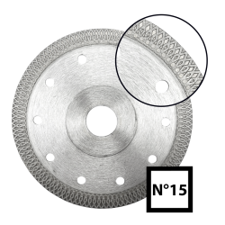 Dimanta griešanas disks flīzēm un akmensmasai, turbo mala, 10 mm segmenti, ABRABORO,ražotāja attēls