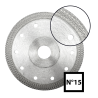 Dimanta griešanas disks flīzēm un akmensmasai, turbo mala, 10 mm segmenti, ABRABORO,ražotāja attēls