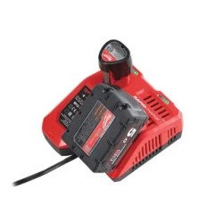Milwaukee M12-18 FC быстрое зарядное устройство M12/M14/M18 Li-ion – 2 слота, последовательная зарядка, 6.0A/4.5A, от 26 мин, кр