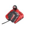 Milwaukee M12-18 FC быстрое зарядное устройство M12/M14/M18 Li-ion – 2 слота, последовательная зарядка, 6.0A/4.5A, от 26 мин, кр